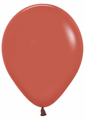 11 inch Sempertex Deluxe Terracotta Latex Balloons Helium HI Float