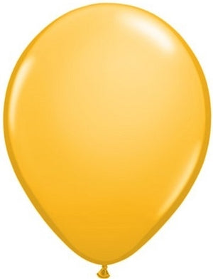 11 inch Qualatex Goldenrod Latex Balloons Not Inflated