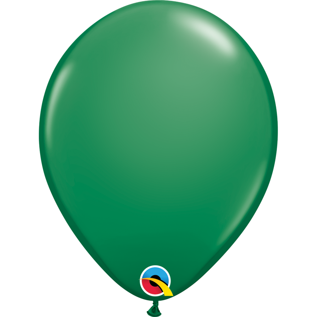 Qualatex 16 inch Green Uninflated Latex Balloon