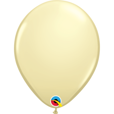 Qualatex 16 inch Ivory Silk Uninflated Latex Balloon