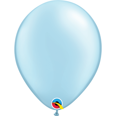 Qualatex 16 inch Pearl Light Blue Uninflated Latex Balloon