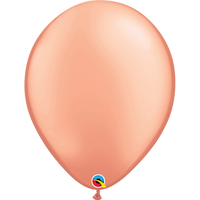 Qualatex 16 inch Pearl Rose Gold Uninflated Latex Balloon
