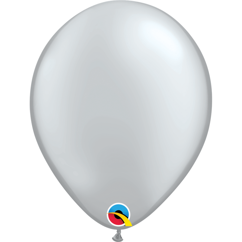 Qualatex 16 inch Pearl Silver Uninflated Latex Balloon