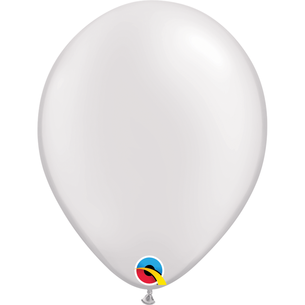 Qualatex 16 inch Pearl White Uninflated Latex Balloon