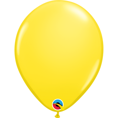 Qualatex 16 inch Yellow Uninflated Latex Balloon