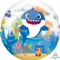 16 inch Baby Sharks Orbz Balloon with Helium