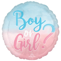 18 inch Baby Gender The Big Reveal Foil Balloons