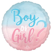 18 inch Baby Gender The Big Reveal Foil Balloons