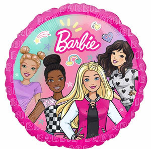 18 inch Barbie Dream Together Foil Balloons with Helium