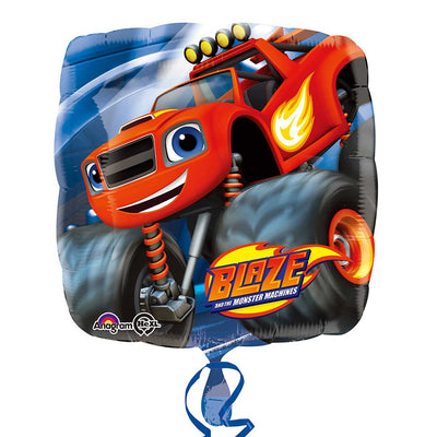 18 inch Blaze Monster Truck Foil Balloon with Helium