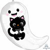 18 inch Halloween Cuties Ghost Kitty Shape Foil Balloons