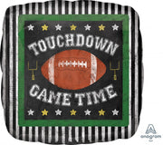 18 inch Football Touch Down Game Time Foil Balloon