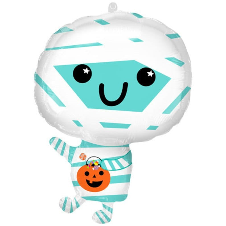 18 inch Halloween Happy Mummy Shape Foil Balloons with Helium