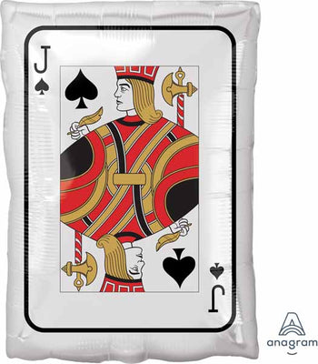 18 inch Casino Playing Card Jack Queen Foil Balloon with Helium