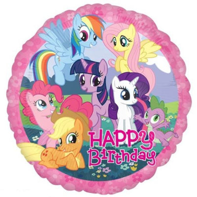 18 inch My Little Pony Birthday Foil Balloon with Helium