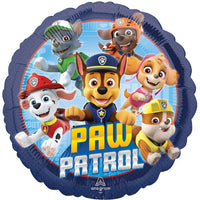 18 inch Paw Patrol Pups Round Foil Balloon with Helium