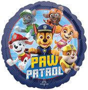 18 inch Paw Patrol Pups Round Foil Balloon with Helium