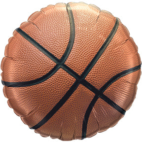 18 inch Basketball Foil Balloon with Helium