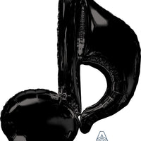 Musical Note Shape Foil Balloon with Helium and Weight