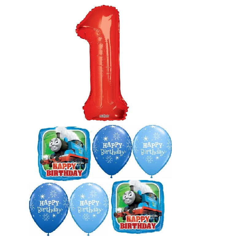 Thomas the Tank Engine Train Pick An Age Red Number Birthday Balloon