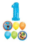 1st Birthday Toy Story Balloons Bouquet