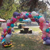 20 Foot Garland Balloon Arch Unicorn