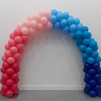 20 Foot Baby Gender Reveal Pink Blue Ombre Balloon Arch