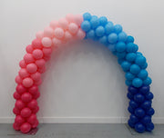 20 Foot Baby Gender Reveal Pink Blue Ombre Balloon Arch