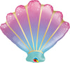 Seashell Shape Ombre Foil Balloon with Helium