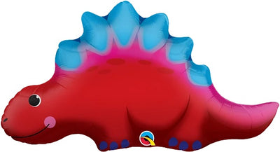 Dinosaur Cute Colourful Stegosaurus Balloon with Helium and Weight