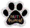 Jungle Animals Party Animal Paw Balloon with Helium and Weight