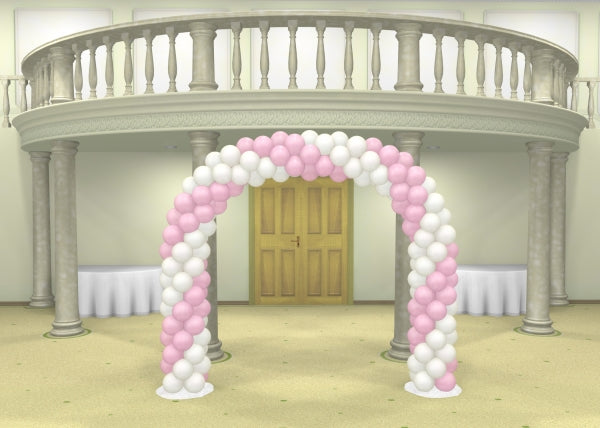 Wedding Spiral Solid Colour Balloon Arch