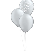 25th Anniversary Balloons Bouquet of 3