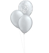 25th Anniversary Balloons Bouquet of 3