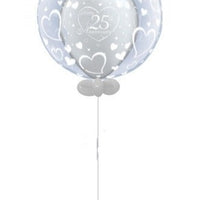 25th Anniversary Bubble Balloon Centerpiece