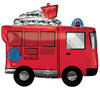 26 inch Fire Truck Rescue Foil Balloons with Helium and Weight
