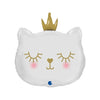 Princess Cat White Balloon with Helium and Weight