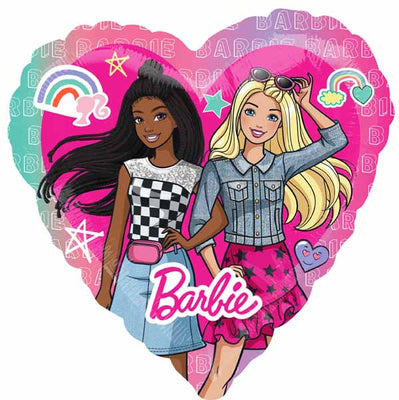 Barbie Dream Together Heart Balloon with Helium and Weight