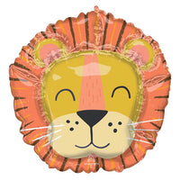 Jungle Animals Get Wild Lion Head Balloon with Helium and Weight