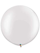 Qualatex 30 inch Round Pearl White Uninflated Latex Balloon