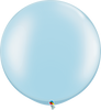 Qualatex 30 inch Round Pearl Light Blue Uninflatable Latex Balloon