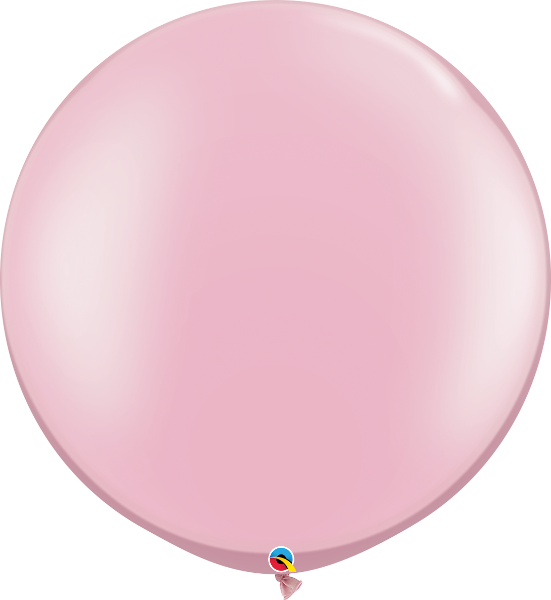 Qualatex 30 inch Round Pearl Pink Uninflated Latex Balloon