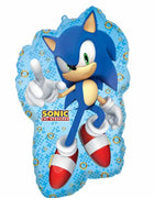 Sonic Hedgehog Foil Balloon with Helium and Weight