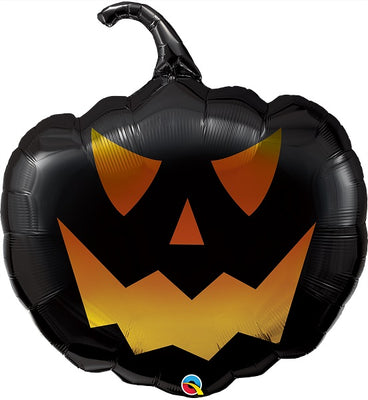 Halloween Black Jack Pumpkin Balloon with Helium and Weight