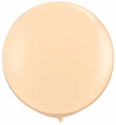 36 inch Round Blush Balloon with Helium and Weight