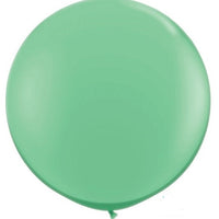 36 inch Round Wintergreen Balloon with Helium and Weight