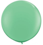 36 inch Qualatex Round Wintergreen Balloon with Helium and Weight