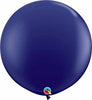 36 inch Round Navy Balloon with Helium and Weight