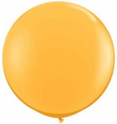 36 inch Qualatex Goldenrod Balloon with Helium and Weight
