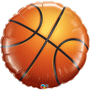 Jumbo Basketball Foil Balloon with Helium and Weight